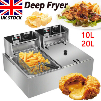 10L 20L Electric Deep Fat Fryer Non-Stick Stainless Steel Healthy