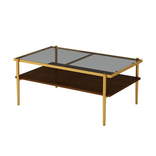 Coffee Table End tables Set 3 Tempered Glass Table MDF layer Modern Tables Livin - Picture 6 of 15
