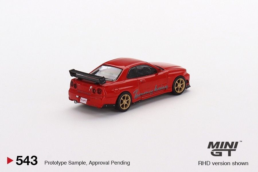 Mini GT 1:64 Nissan GT-R R34 Tommykaira R-z Red #543