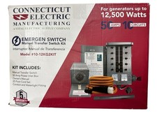 Emergen Manual Transfer Switch Kit w/50A Inlet Box & 25' Cord 10-12KG2KIT (OB)