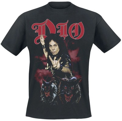 Dio T-Shirt Herren RJD Lock Up The Wolves schwarz
