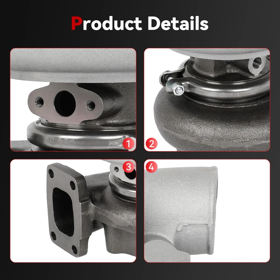 Turbo Turbocharger For Caterpillar Excavator E200B Engine 49179-00451 4917900451 Foto 2 de 4