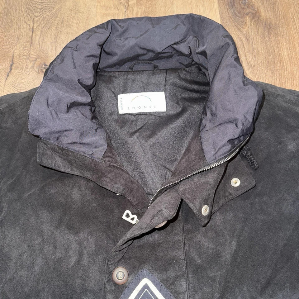 Bogner Jacket Fringe Suede Buffalo Native American Ski Snow Coat Vintage Mens 40 - Image 4 of 4