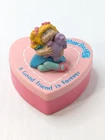 1984 Cabbage Patch Kids Vintage Heart Trinket Box "A GOOD FRIEND IS FOREVER" 4"