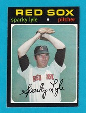 1971 Topps Sparky Lyle, Pitcher, Boston Red Sox(3x AS)(AL CY)(WS Champ) #649(SP)