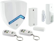 Schwaiger Funk Alarmanlage Set Aussensirene 120dB Haus Sicherung Alarm Kabellos