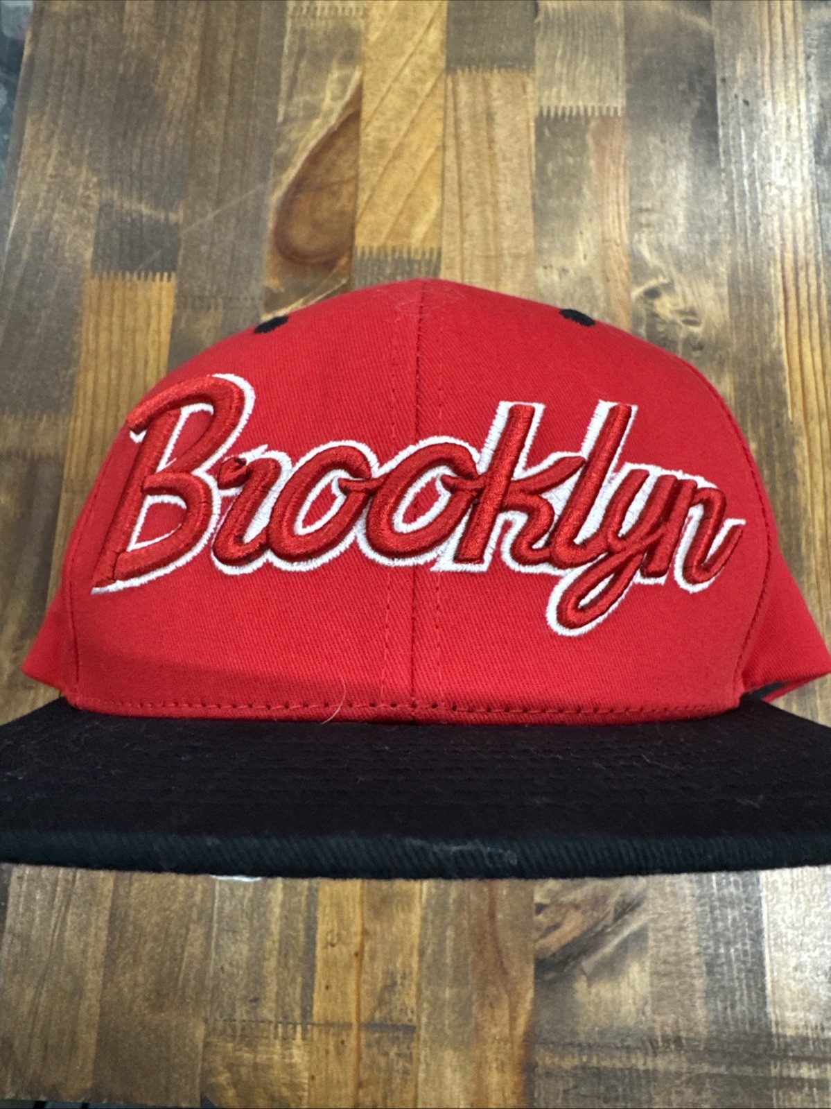 Brooklyn Snapback Adjustable Baseball Cap Red - image 1