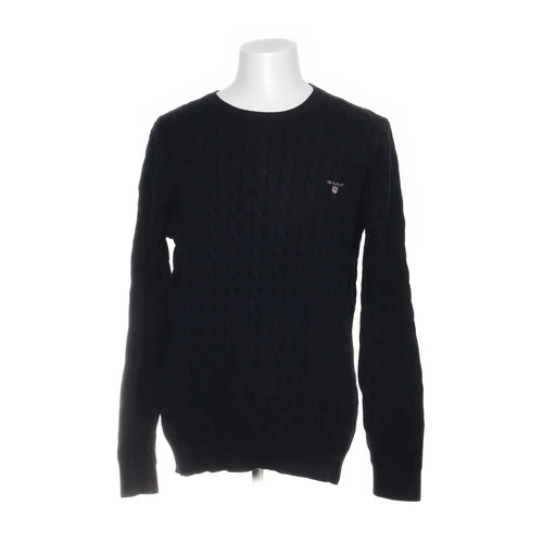 GANT, Strickpullover, Größe: XL, Blau, Baumwolle, Einfarbig, Zopfstrick #dPf