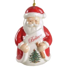 Spode Spode Christmas Tree Ornaments Believe In Santa - Boxed 13630494