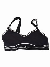 Alo Yoga Airbrush Heart Throb Bra Black/White Medium