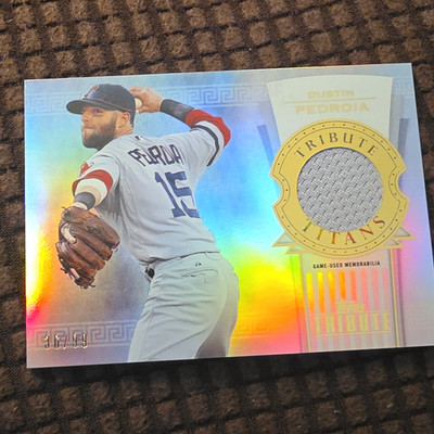 Topps 2014 Tribute Titans Relics Dustin Pedroia Red Sox MLB #TTR-DPE /99