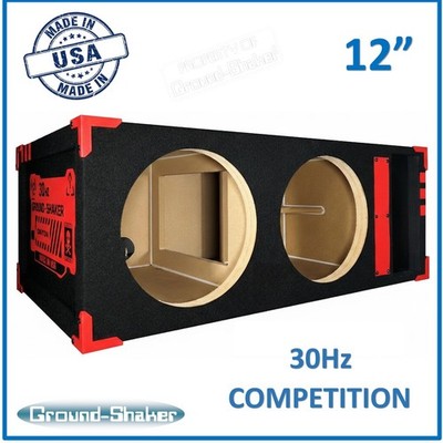 12'' Dual Competition Ported Sub Box Vented Subwoofer Enclosure 12'' Vented