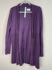 Lululemon Sit In Lotus Wrap 100 Merino Wool Womens 6 Purple Cardigan Worn Once