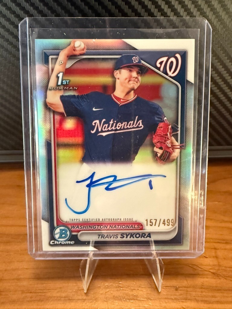 Travis Sykora 2024 Bowman Chrome 1st Bowman Auto Refractor /499