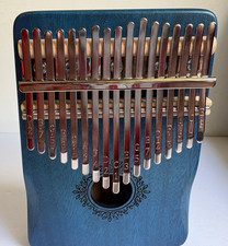Thumb Piano, 17 Steel Key Kalimba Constructed, Wood, "For the Love of Music"