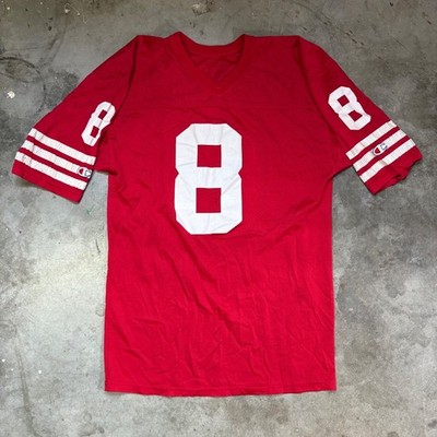 ユニフォーム Champion Steven Young 49ers NFL Jerseys San Francisco 49ers Steve Young Champion 8 Football Jersey Men's