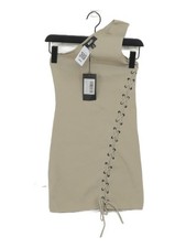 EGO Bodycon Mini Dress S in Tan