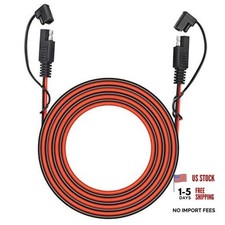 25 Ft SAE 2 Pin Quick Disconnect Harness - DC 12V Power Connector Plug