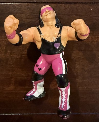 Bret Hitman Hart WWF Hasbro Series 4 w Purple Hear...