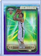 2024-25 Topps Chrome - Tyler Smith - Magneta Refractor - Milwaukee Bucks (RC)