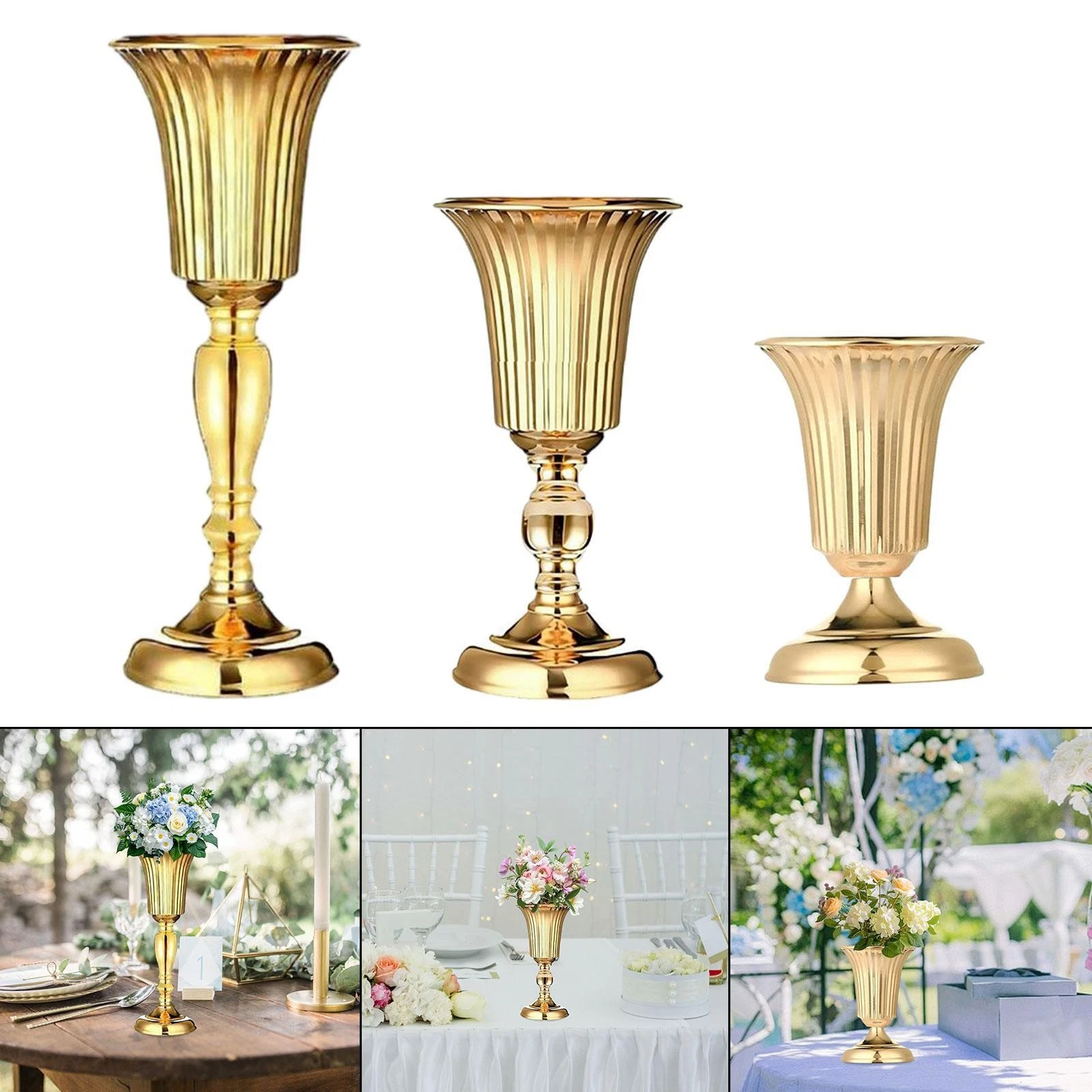 Flowers Vase Elegant Modern Metal Minimalist Flower Arrangements European