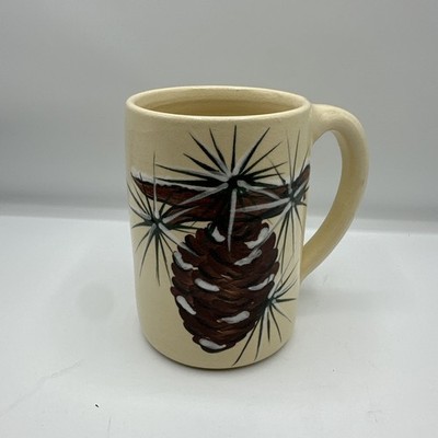 Marshall Pottery Pine Comb Ceramic Mug Texas Made.