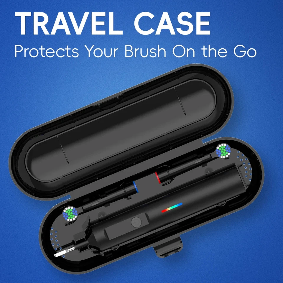 Cepillo de dientes eléctrico giratorio inteligente - Recargable y compatible con cabezales Foto 4 de 4