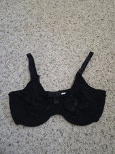 New W/ Torn Tag Wacoal Halo Lace 65149 Seamless Stretch Underwire Black Size 36D