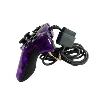 Mad Catz PlayStation PS1 Dual Force Controller Clear Purple 8026