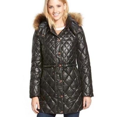 Marc New York Andrew Marc Kava Down Puffer Coat Womens M Medium Quilted Parka