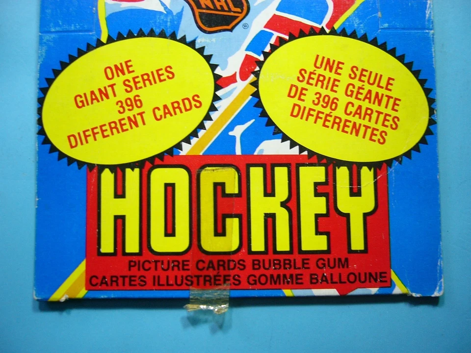 1980/81 O-PEE-CHEE NHL HOCKEY CARD EMPTY BOX MARK MESSIER RAY BOURQUE ROOKIE OPC - Image 4 of 4