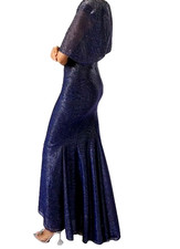 short strapless blue dress Blue Sequins Mini Dress main image 1