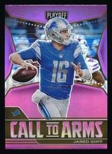 2021 Playoff JARED GOFF Call to Arms Pink Prizm #CA-JGO *Lions* NRMT-MT+