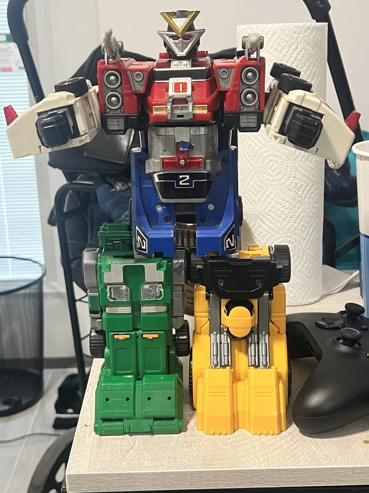 Power Rangers TURBO Dx Deluxe Double Morphing Rescue Megazord 1997 100 % completo Foto 2 de 2