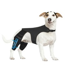 Dog Knee Brace for Back Leg,Adjustable Hip Support for Dogs Solid Black,XS