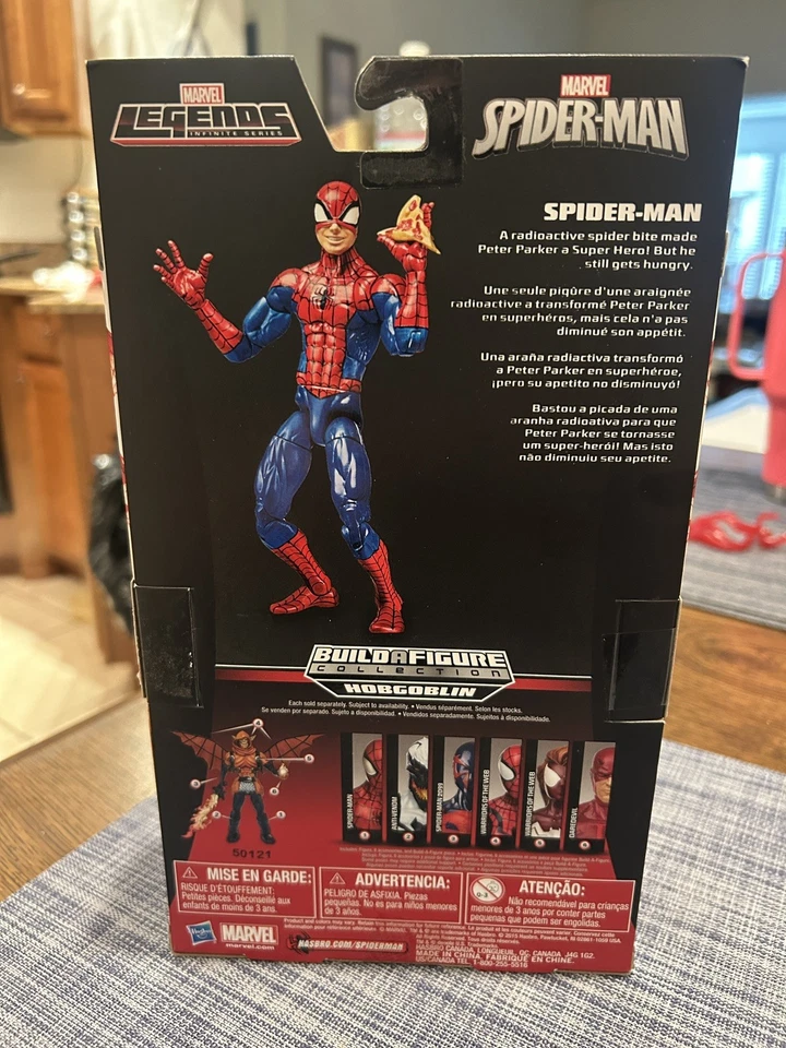 Figura Coleccionable Marvel Legends Pizza Spider-Man Completa con Pieza BAF Foto 3 de 3