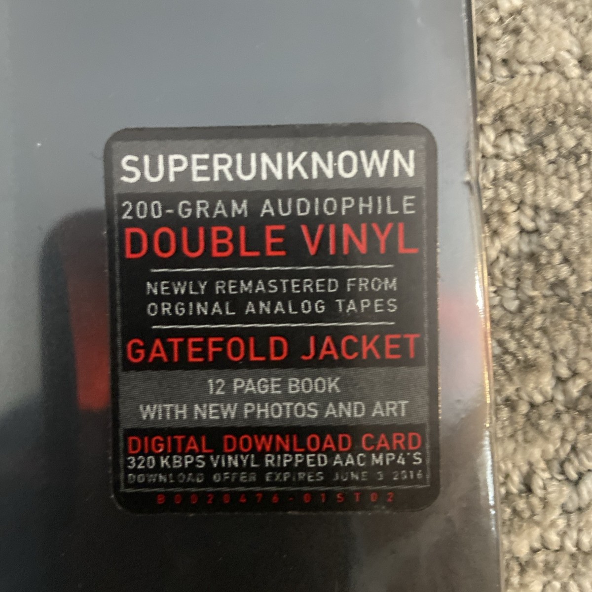 SOUNDGARDEN ~Superunknown~ 2xLP Vinyl 2014 NEW 200g Sealed SOUNDGARDEN ~Superunknown~ 2xLP Vinyl 2014 NEW 200g Sealed
