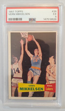 1957 Topps #28 Vern Mikkelsen Minneapolis Lakers HoF (RC) PSA 5