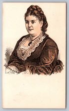 EUPHROSYNE RARE PAREPA ROSA OPERA SOPRANO VICTORIAN TRADE CARD COLOR LITHO