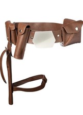 Halloween Belt with Holster Cosplay Costume Adult Men Halloween Prop Accessories