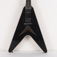 2022 Epiphone Dave Mustaine Signature Flying V Custom Black Metallic with Case