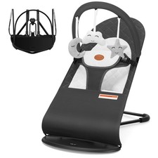 HKAI Baby Bouncer, Portable Baby Bouncer Seat for Babies 0-18 Months, 100 Co...