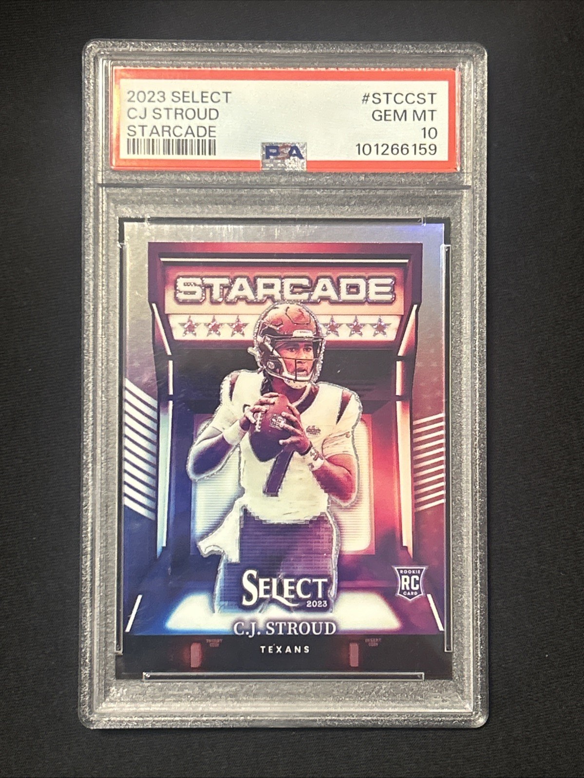2023 Panini Select - C.J. Stroud Starcade (RC) SSP PSA 10 Case Hit