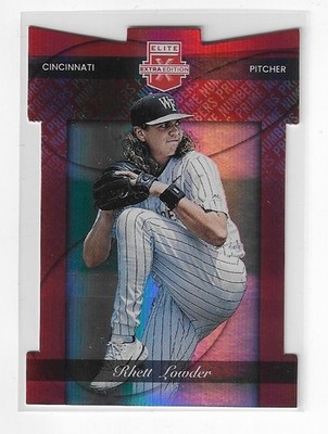 RHETT LOWDER 2023 Elite Extra Edition Prime Numbers RED Die-Cut RC 200/200 Reds