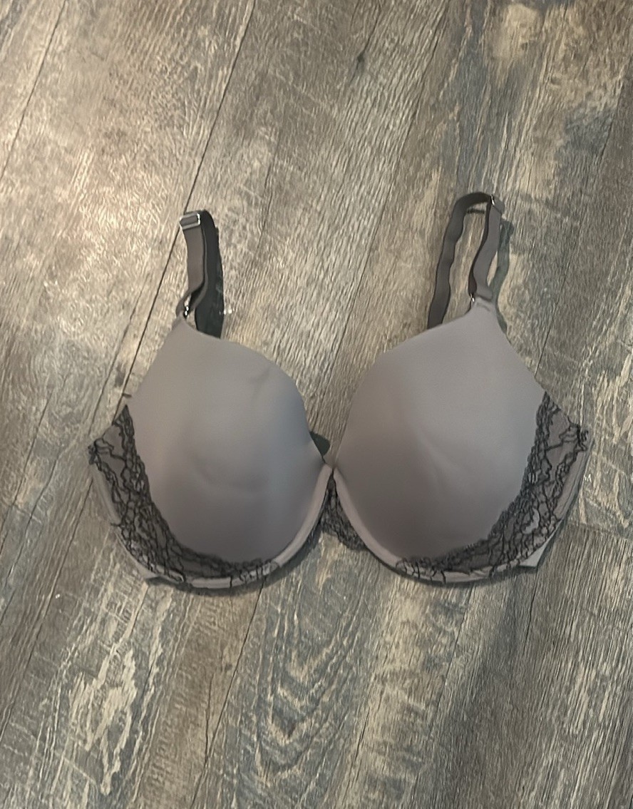 Soma Women’s Memorable Full Coverage Lace Trim Bra Mocha Size 36DDD Convertible