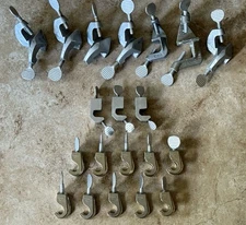 LOT 20 Vintage Fisher Castaloy Flexaframe Scientific Lab Stand Clamps Holders