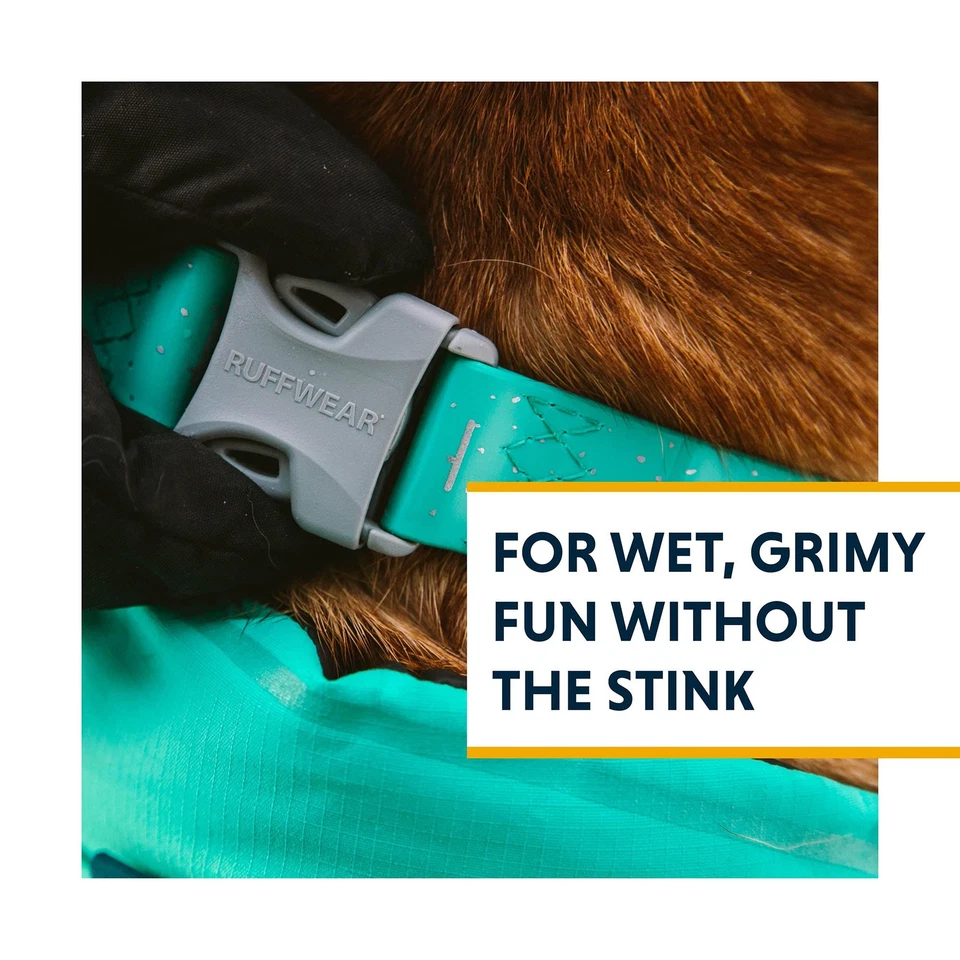 Confluence Dog Collar, Waterproof and Stink Resistant, Red Sumac, 14-20 - Image 3 of 4