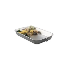 Winco ALBP-1218 11-1/2 x 17-3/4 Rectangular Aluminum Roasting Pan Drop Handles