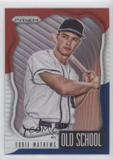 2021 Panini Prizm Old School Red White & Blue Eddie Mathews #OS-4 HOF 0i7t
