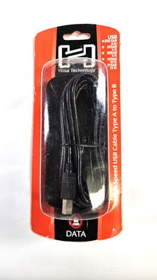 10ft Hosa High Speed USB Cable Type A to Type B for Printer, Scaner fax Machines